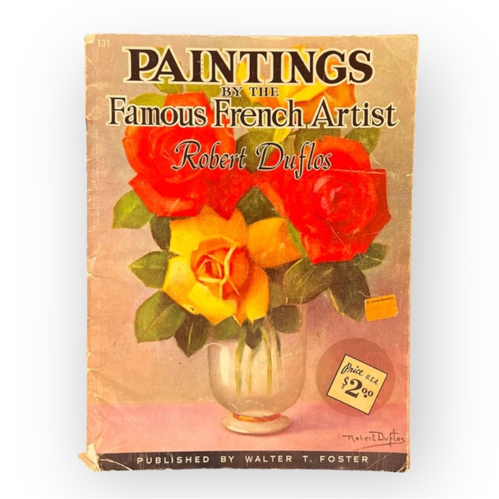 Vintage Paintings by Famous French Artist Robert Duflos Book
